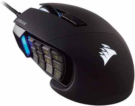 Corsair Scimitar Pro MMO Gaming Mouse with Side Buttons